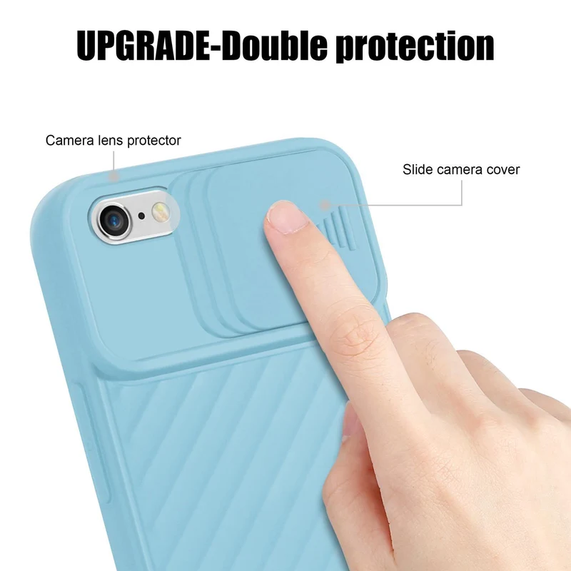 Cadorabo Hülle kompatibel mit Apple iPhone 6 PLUS / 6S PLUS Schutzhülle aus flexiblem TPU Silikon und mit Kameraschutz
