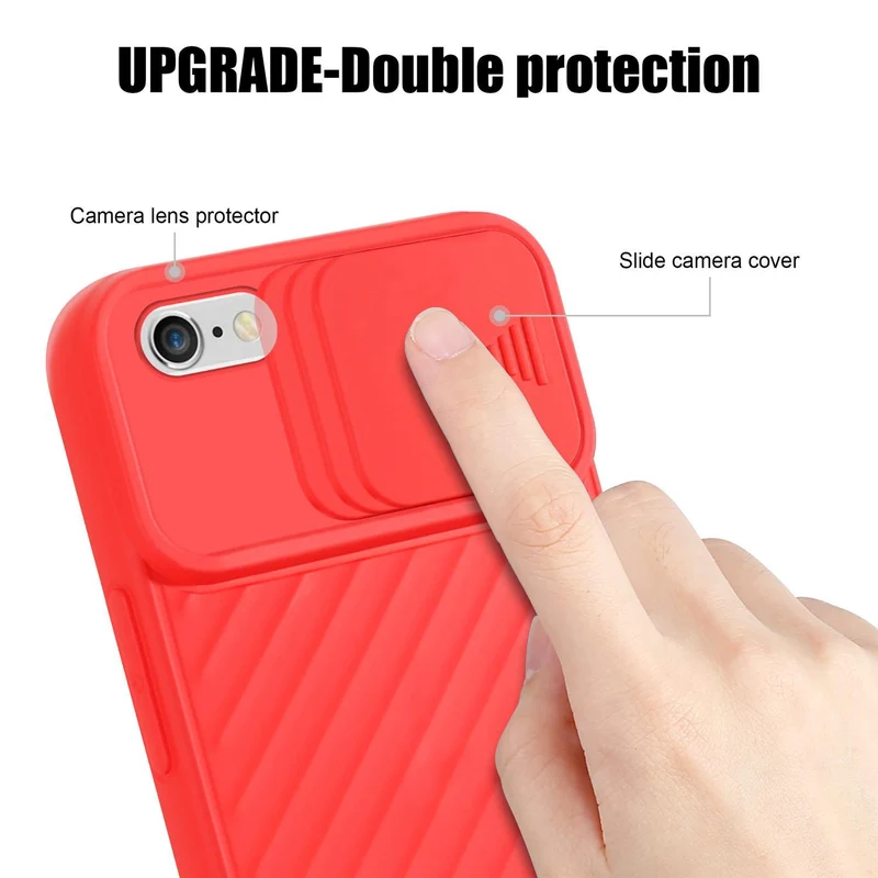 Cadorabo Hülle kompatibel mit Apple iPhone 6 PLUS / 6S PLUS Schutzhülle aus flexiblem TPU Silikon und mit Kameraschutz