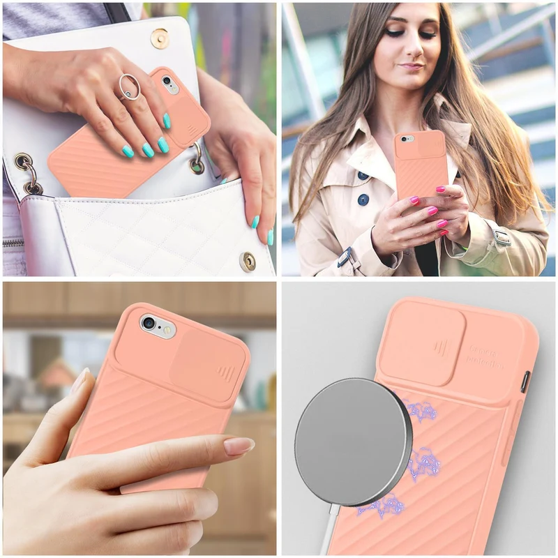 Cadorabo Hülle kompatibel mit Apple iPhone 6 PLUS / 6S PLUS Schutzhülle aus flexiblem TPU Silikon und mit Kameraschutz