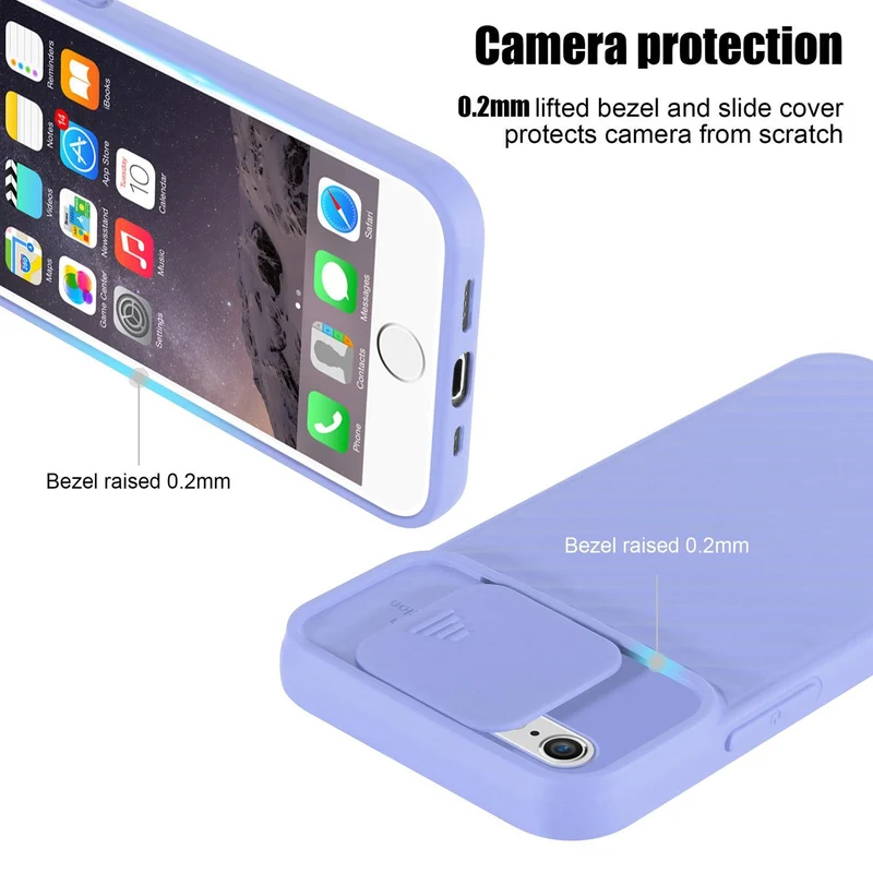 Cadorabo Hülle kompatibel mit Apple iPhone 6 PLUS / 6S PLUS Schutzhülle aus flexiblem TPU Silikon und mit Kameraschutz