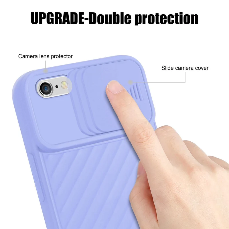 Cadorabo Hülle kompatibel mit Apple iPhone 6 PLUS / 6S PLUS Schutzhülle aus flexiblem TPU Silikon und mit Kameraschutz
