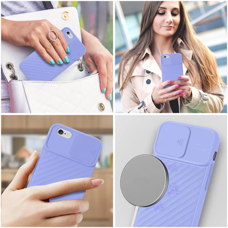 Cadorabo Hülle kompatibel mit Apple iPhone 6 PLUS / 6S PLUS Schutzhülle aus flexiblem TPU Silikon und mit Kameraschutz