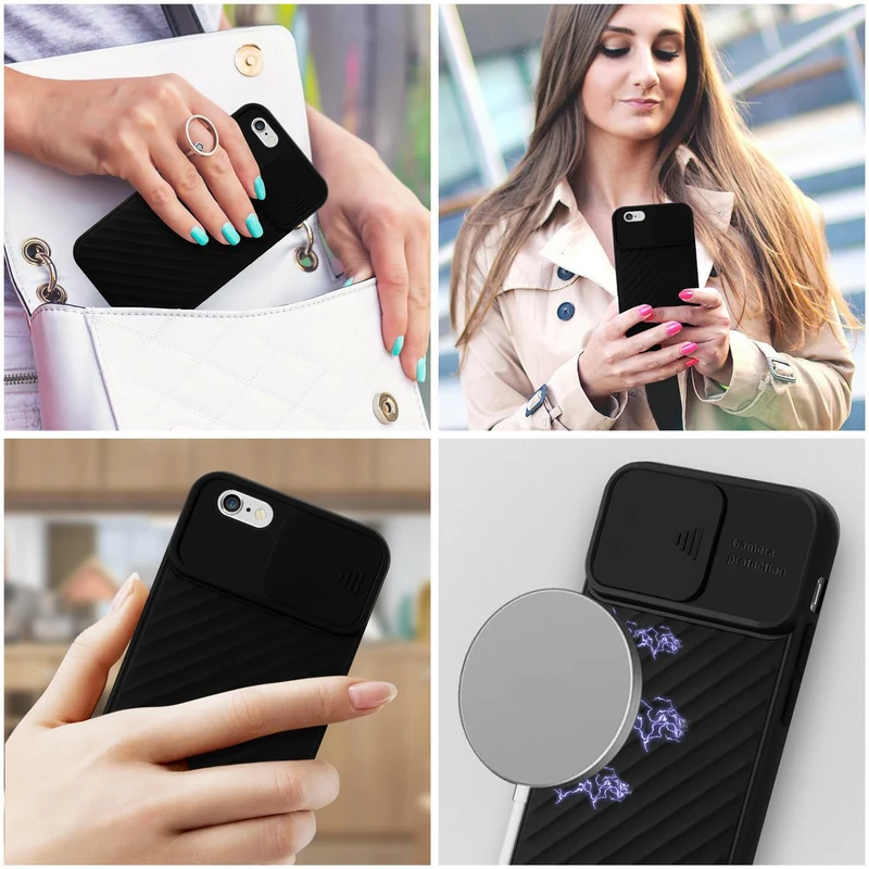 Cadorabo Hülle kompatibel mit Apple iPhone 6 PLUS / 6S PLUS Schutzhülle aus flexiblem TPU Silikon und mit Kameraschutz