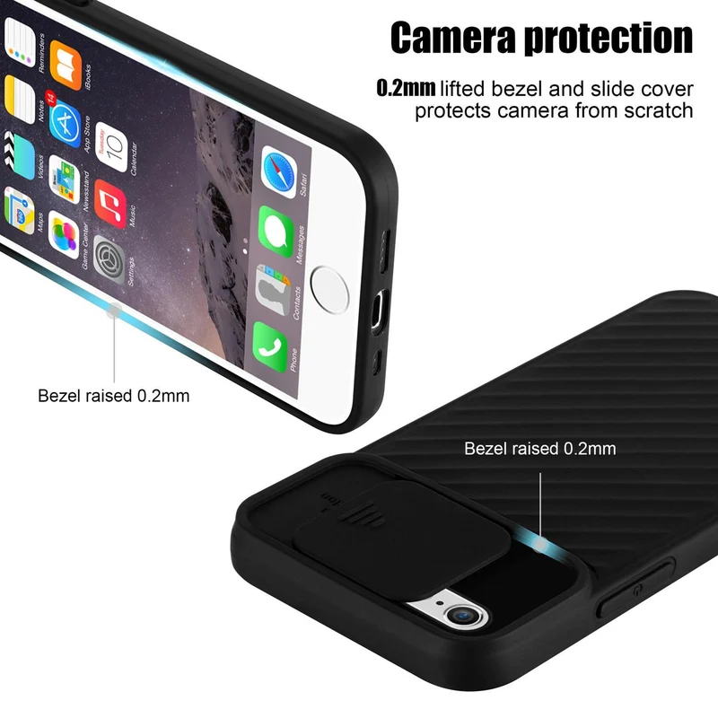 Cadorabo Hülle kompatibel mit Apple iPhone 6 PLUS / 6S PLUS Schutzhülle aus flexiblem TPU Silikon und mit Kameraschutz