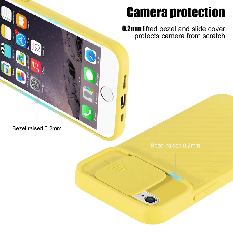 Cadorabo Hülle kompatibel mit Apple iPhone 6 / 6S Schutzhülle aus flexiblem TPU Silikon und mit Kameraschutz