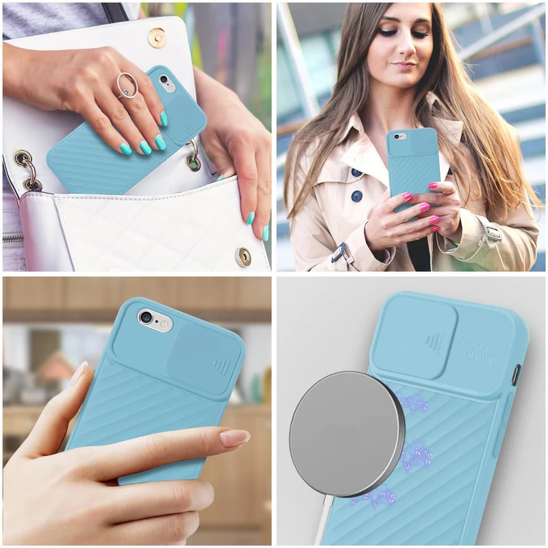 Cadorabo Hülle kompatibel mit Apple iPhone 6 / 6S Schutzhülle aus flexiblem TPU Silikon und mit Kameraschutz
