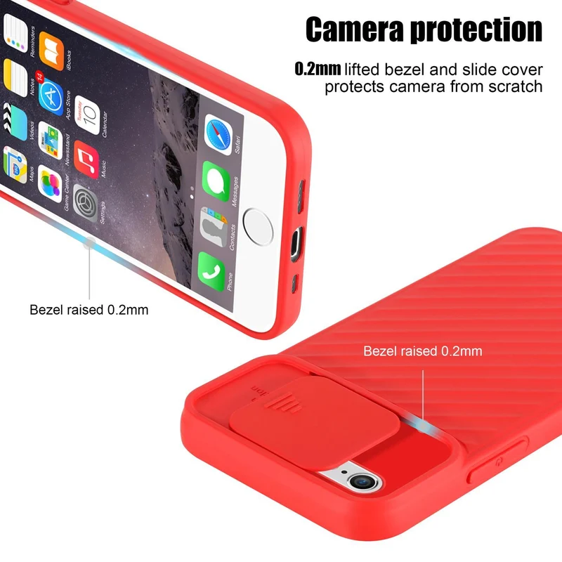 Cadorabo Hülle kompatibel mit Apple iPhone 6 / 6S Schutzhülle aus flexiblem TPU Silikon und mit Kameraschutz