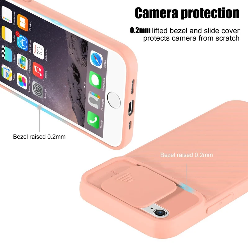 Cadorabo Hülle kompatibel mit Apple iPhone 6 / 6S Schutzhülle aus flexiblem TPU Silikon und mit Kameraschutz