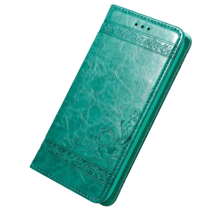 Cadorabo Hülle kompatibel mit Apple iPhone 13 MINI mit Ornamenten - Schutzhülle mit Magnetverschluss, Standfunktion und Kartenfach