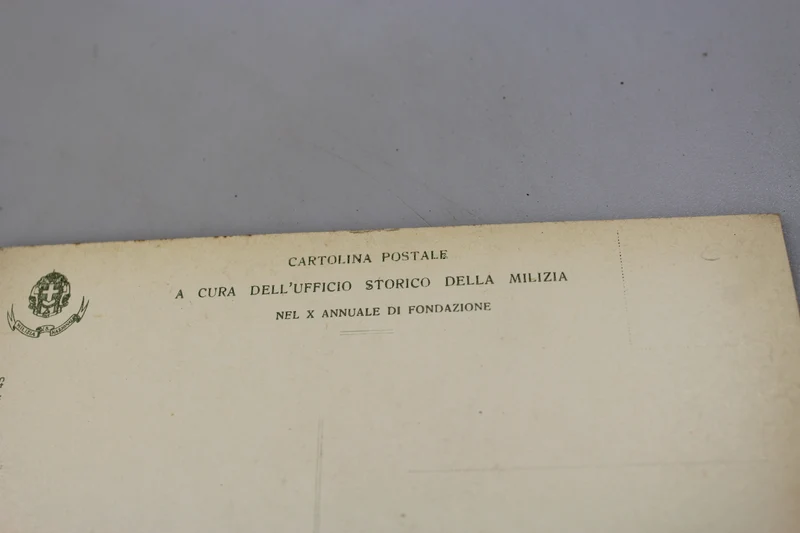 Postkarte Duce-Rede