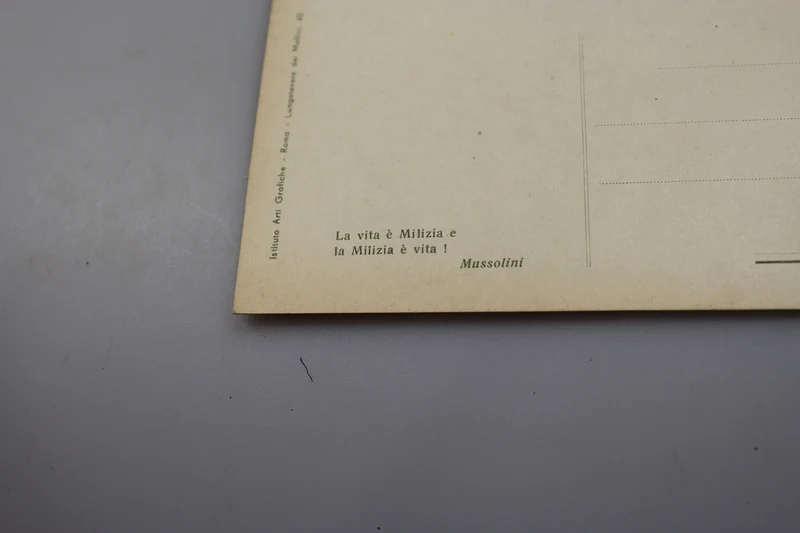 Postkarte Duce-Rede