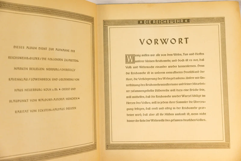 Stickeralbum "Die Reichwehr" 1933