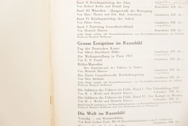 Dreidimensionales Album „Der Kampf im Westen“.