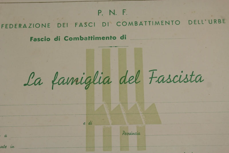 PNF-Volkszählung „Die Familie des Faschisten“.