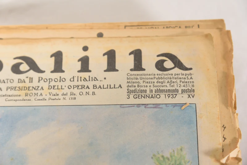 „Il Balilla“ komplettes Jahr 1937