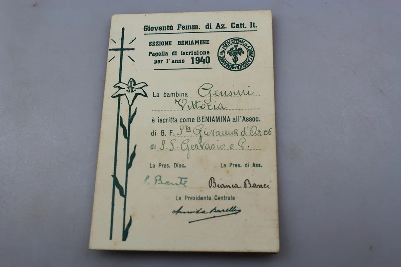 Karte „Italienische Katholische Aktion“ – 1940