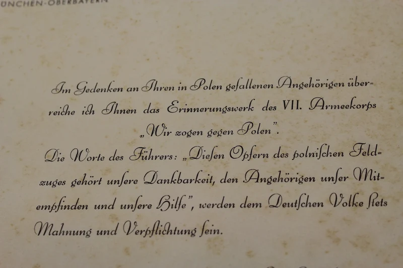 „Wir zog gegen Polen“ Autogramm Gauletier Josef Wagner
