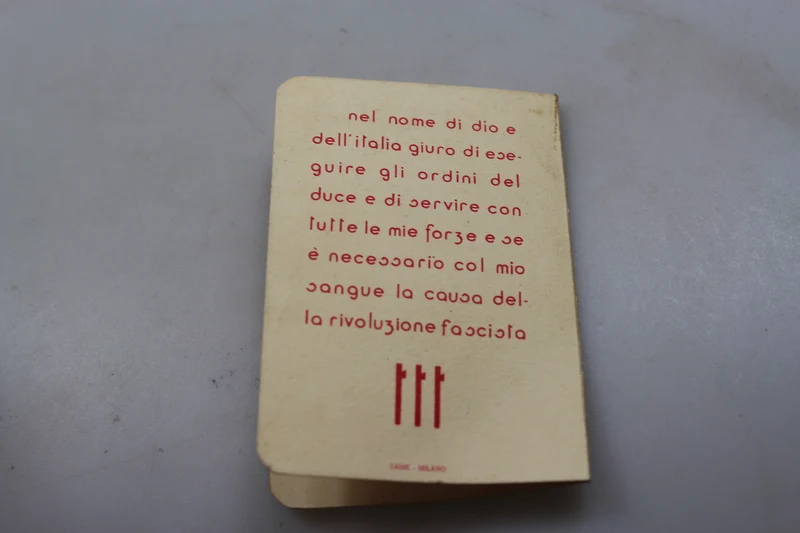 Karte „Junger Italiener“ XV° vz