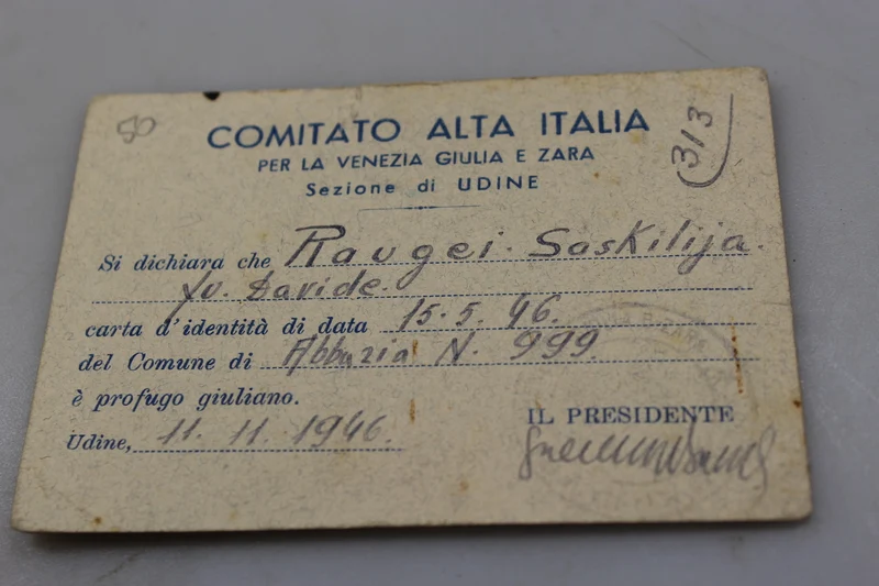 Dokument „Flüchtling Julian“ 1946