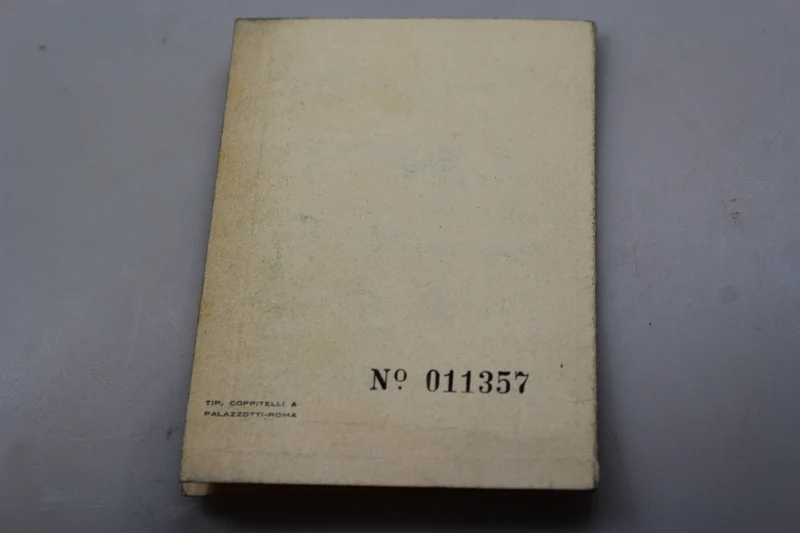 UFFN-Karte – 1939 – Mailand