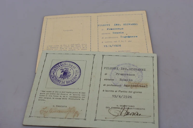 Paar PNF XII° und XIII° EF-Karten