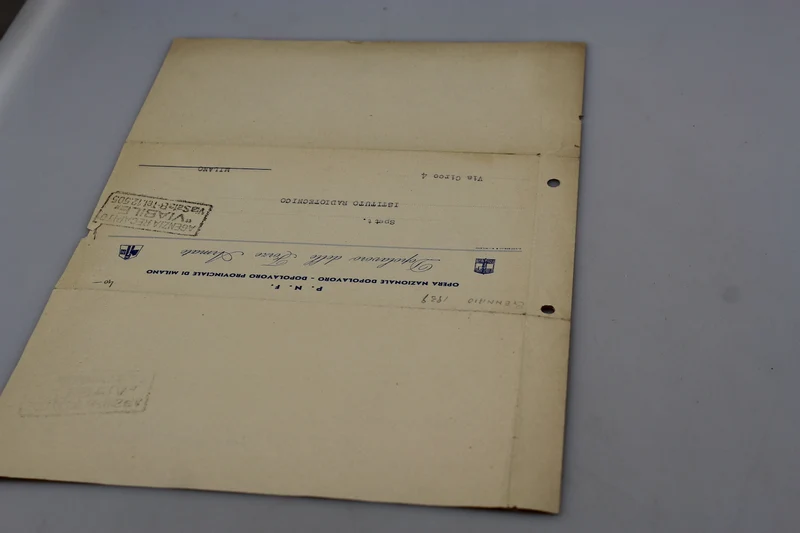OND-Brief/Rundschreiben – Mailand