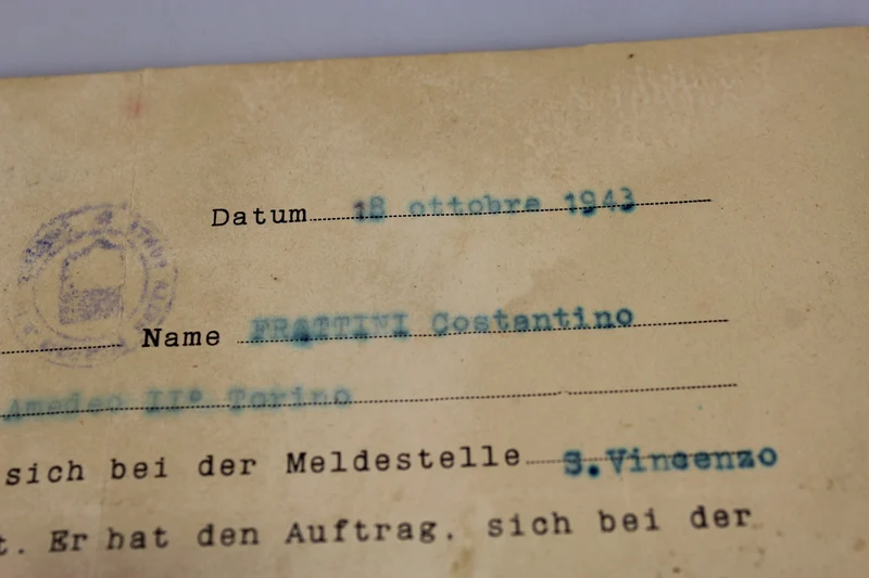 Ausweis zweisprachig Italienisch/Deutsch