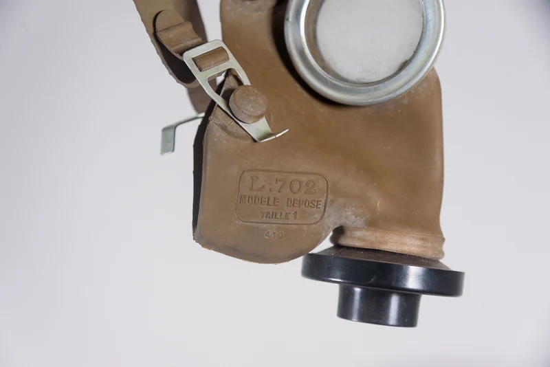 Belgische Gasmaske aus dem 2. Weltkrieg