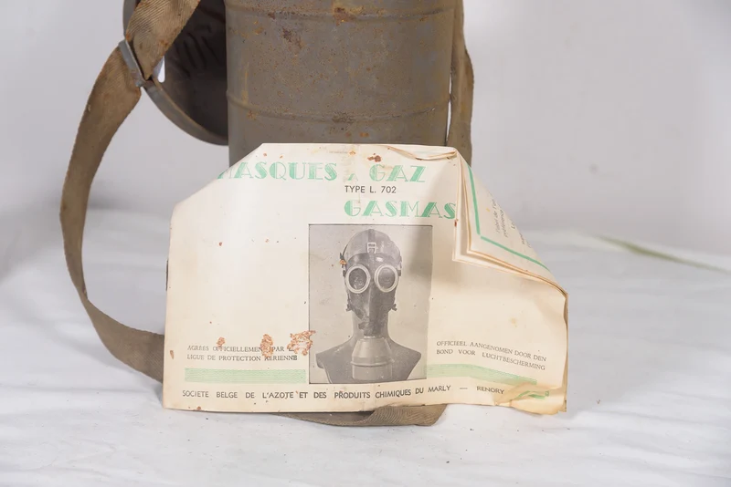Belgische Gasmaske aus dem 2. Weltkrieg