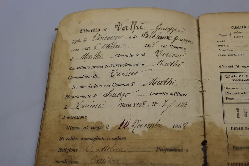 Persönliches Heft + Entlassung 1890