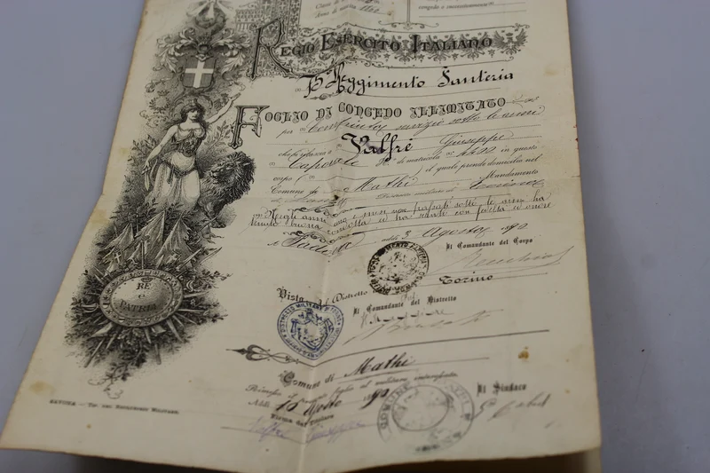 Persönliches Heft + Entlassung 1890