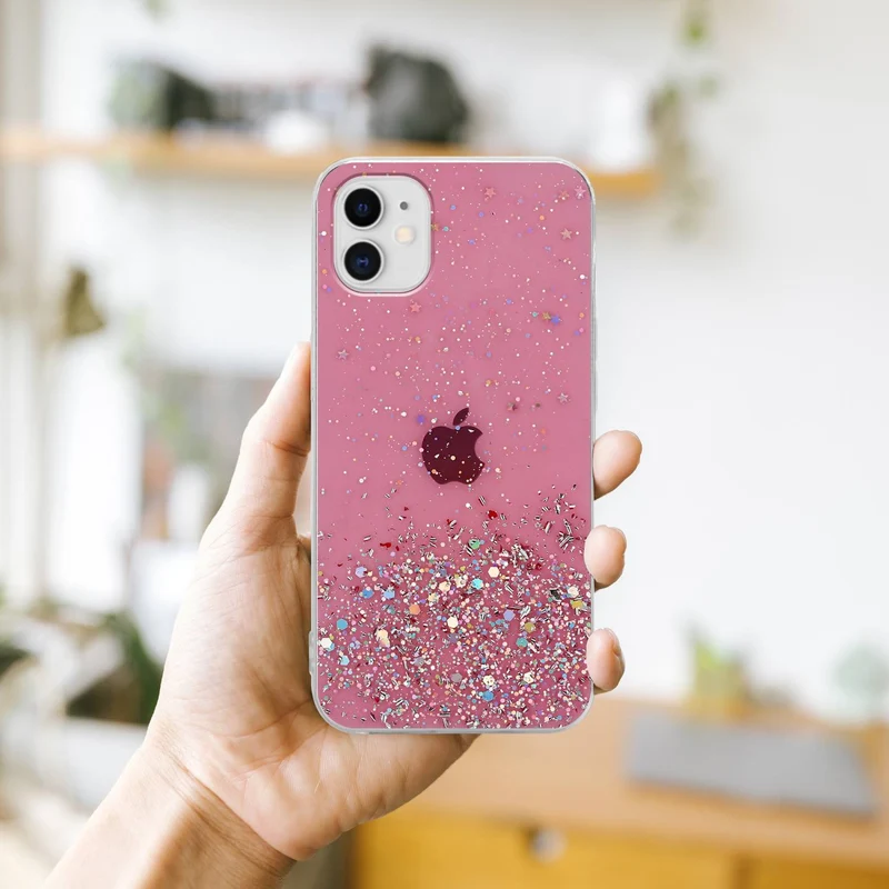 Cadorabo Hülle kompatibel mit Apple iPhone 11 PRO Schutzhülle aus flexiblem TPU Silikon mit funkelnden Glitter