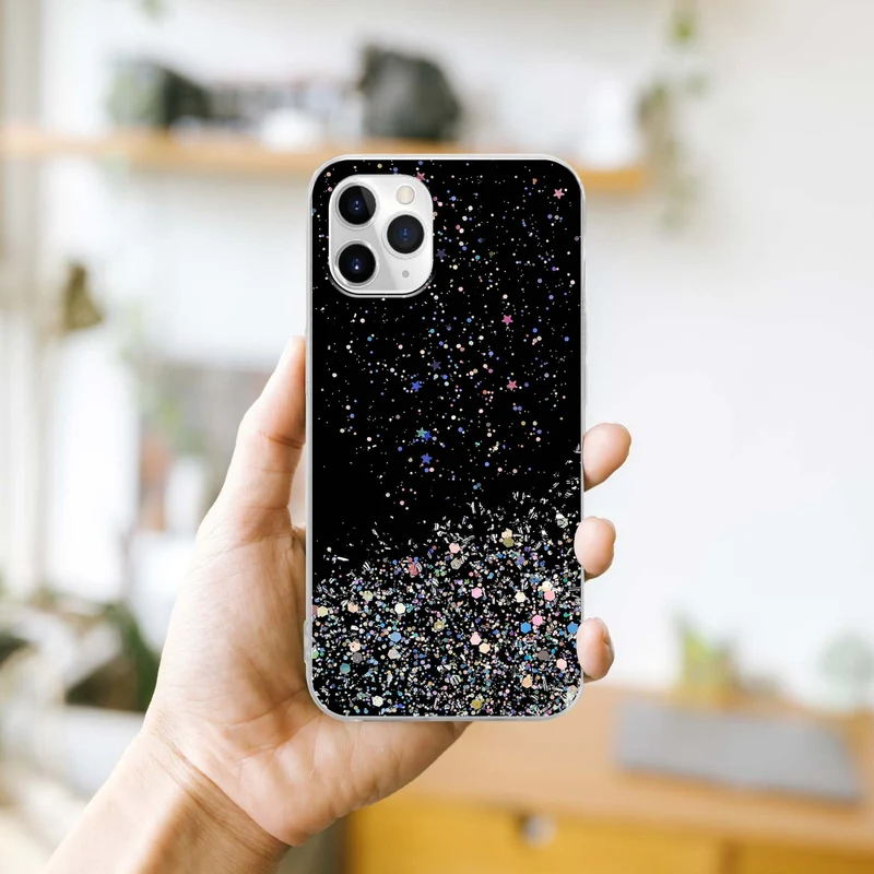 Cadorabo Hülle kompatibel mit Apple iPhone 11 Schutzhülle aus flexiblem TPU Silikon mit funkelnden Glitter