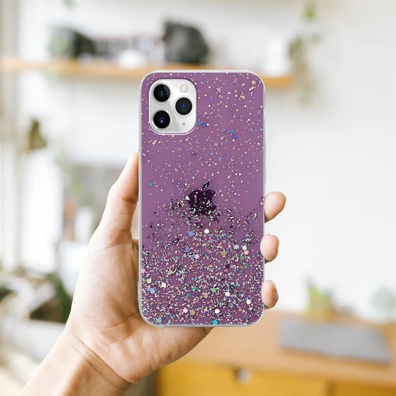 Cadorabo Hülle kompatibel mit Apple iPhone 11 Schutzhülle aus flexiblem TPU Silikon mit funkelnden Glitter