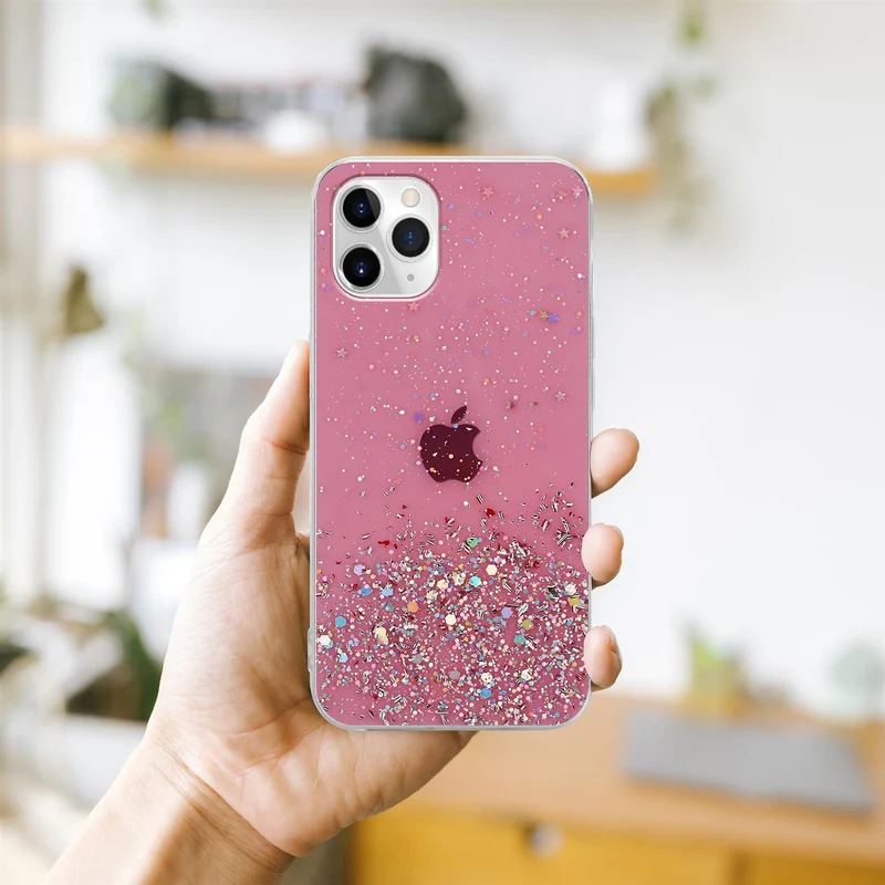 Cadorabo Hülle kompatibel mit Apple iPhone 11 Schutzhülle aus flexiblem TPU Silikon mit funkelnden Glitter