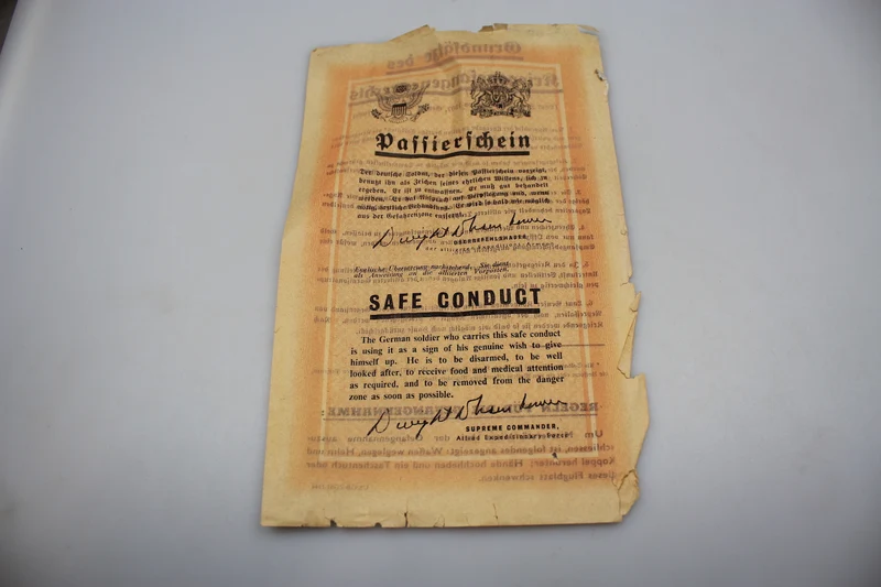 „Freies Geleit“ für Wehrmachtssoldaten im 2. Weltkrieg
