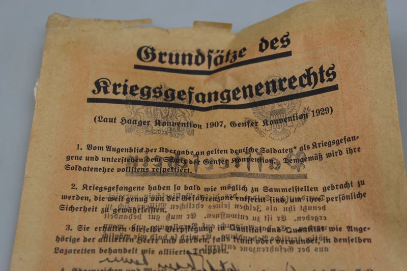 „Freies Geleit“ für Wehrmachtssoldaten im 2. Weltkrieg
