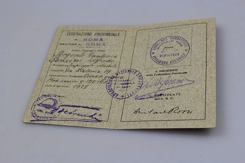 ANC-Mitgliedskarte 1938 + Dokument