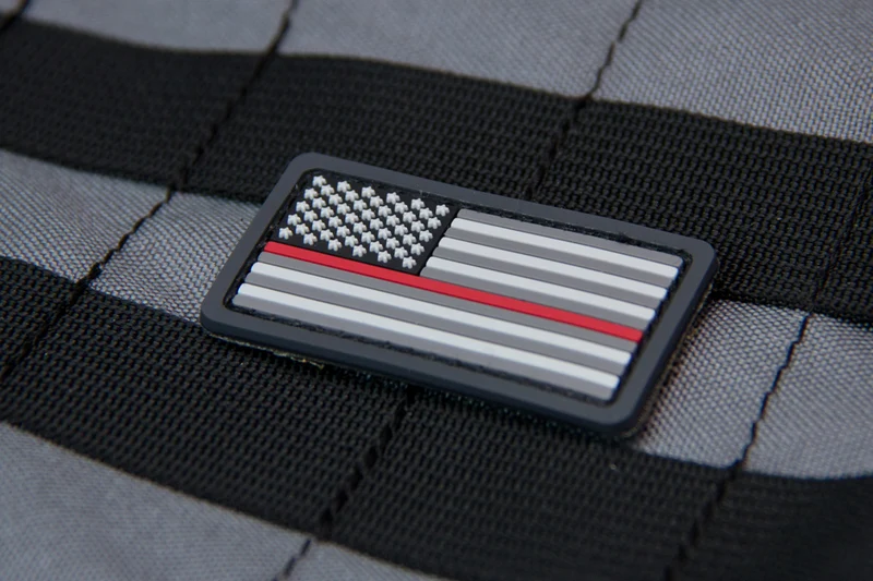 Mil Spec Monkey Patch US Flag PVC Mini Thin Red Line