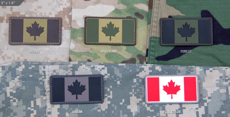 Mil Spec Monkey Patch Canadian Flag PVC