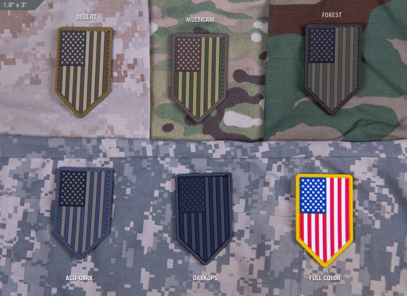 Mil Spec Monkey Patch US Flagge Schild PVC