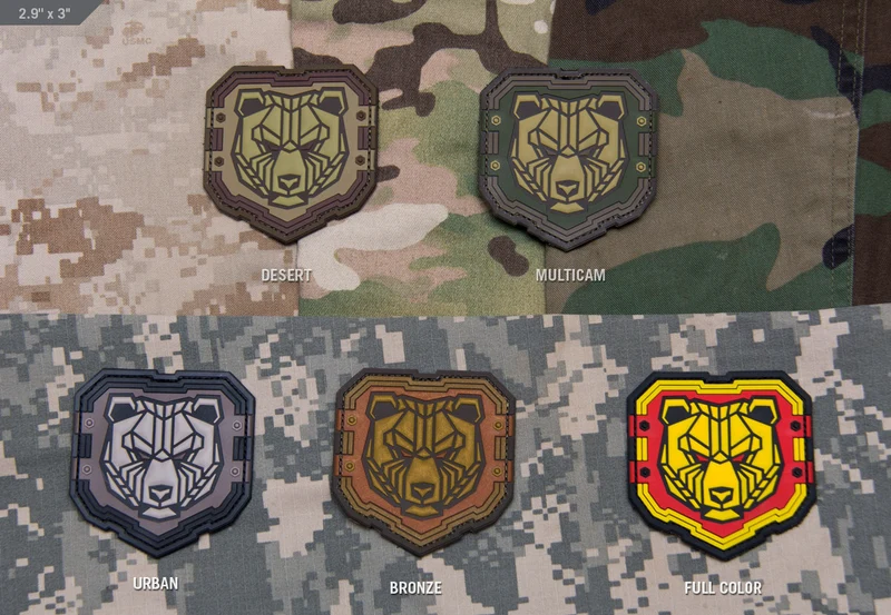 Mil Spec Monkey Patch Industrial Bear PVC