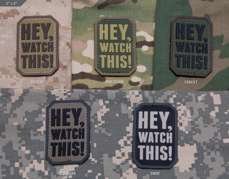 Mil Spec Monkey Patch PVC Hey Watch This