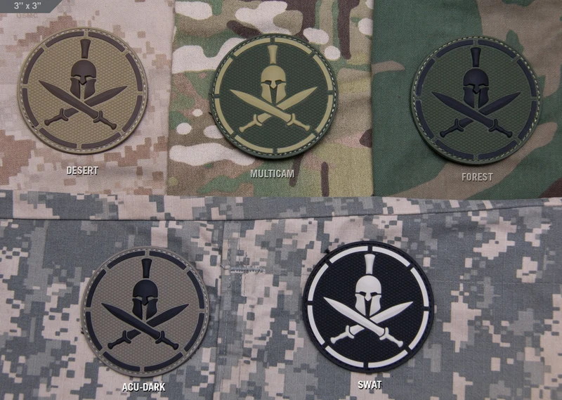 Mil Spec Monkey Patch Spartan Helmet PVC