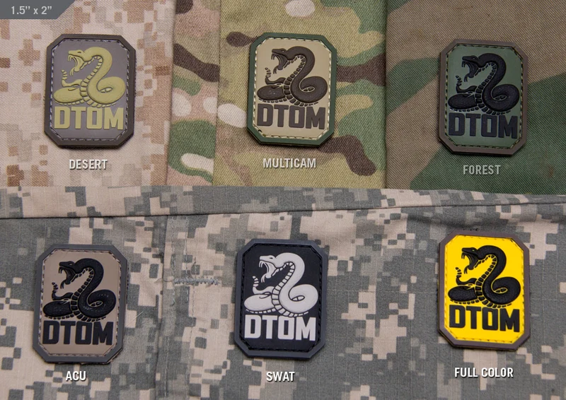 Mil Spec Monkey Patch DTOM PVC