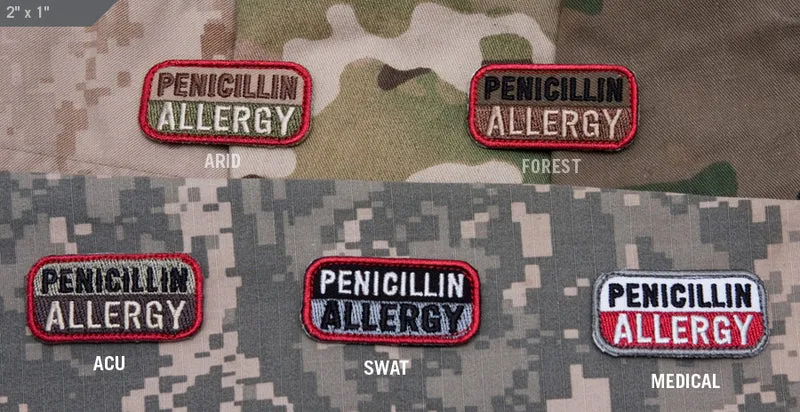 Mil Spec Monkey Patch Penicillin Allergy