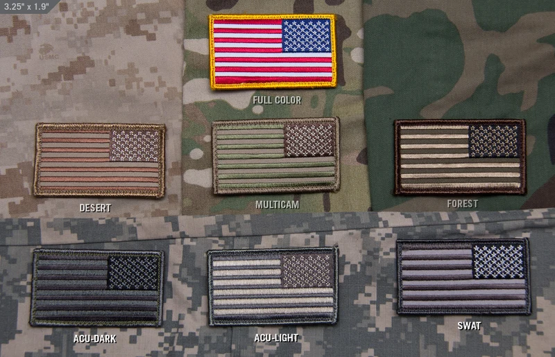 Mil Spec Monkey US Flag Reversed Patch