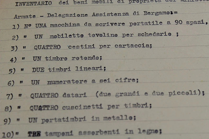 RSI-Dokument Region Bergamo 1944