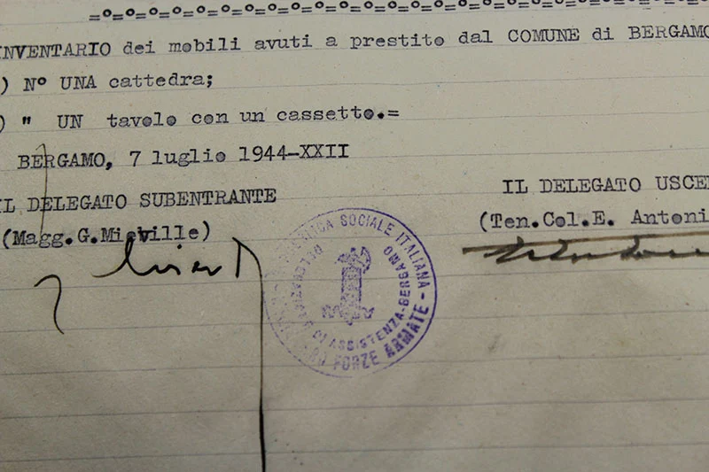 RSI-Dokument Region Bergamo 1944