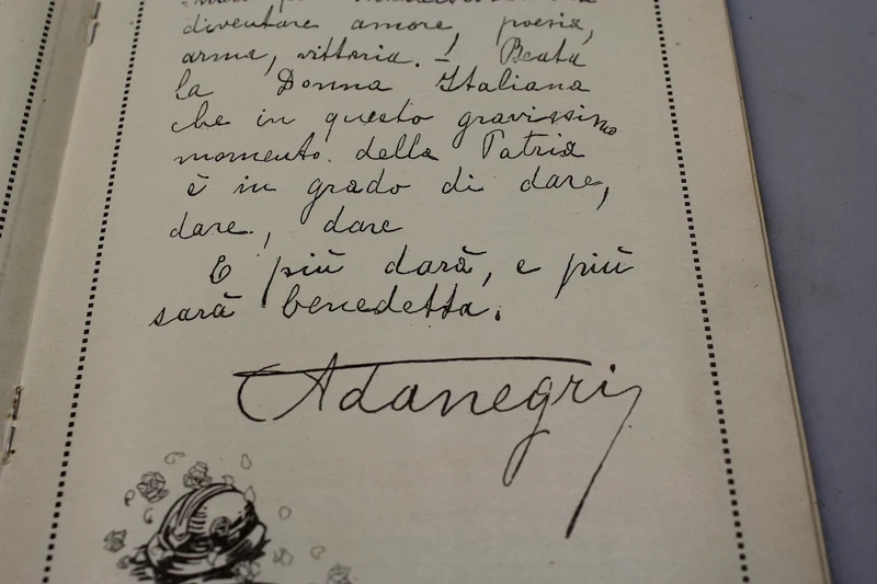 „An die Frauen Italiens“ – Nationalleihgabe – 1918
